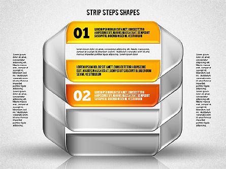 뫼비우스 스트립 단계, 슬라이드 6, 01834, 모양 — PoweredTemplate.com
