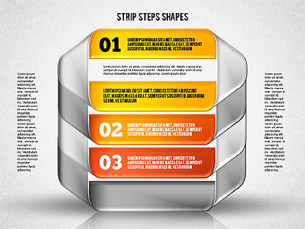 Mobius Strip Steps, Slide 7, 01834, Shapes — PoweredTemplate.com