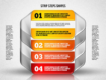 뫼비우스 스트립 단계, 슬라이드 8, 01834, 모양 — PoweredTemplate.com