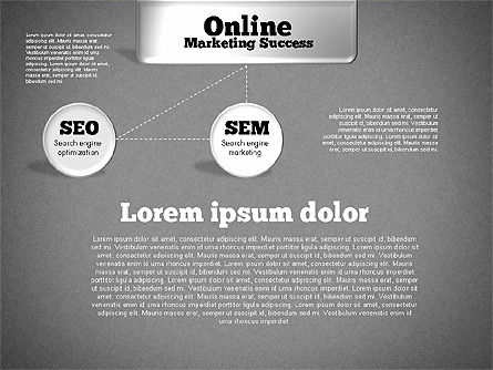 Diagrama de éxito de marketing en línea, Diapositiva 11, 01837, Organigramas — PoweredTemplate.com