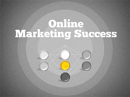 Online Marketing Success Diagram, Slide 9, 01837, Organizational Charts — PoweredTemplate.com