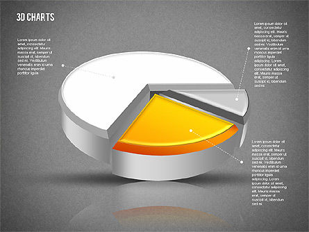 Collection de diagrammes 3D, Diapositive 11, 01839, Formes — PoweredTemplate.com