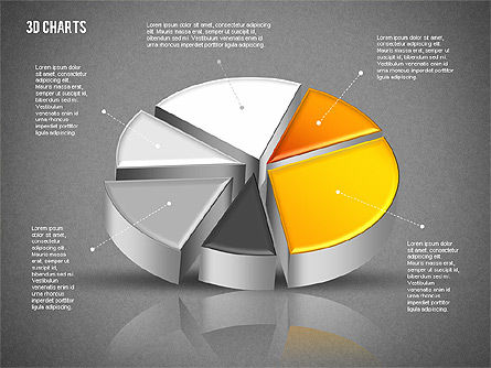 Colección de Diagramas 3D, Diapositiva 16, 01839, Formas — PoweredTemplate.com