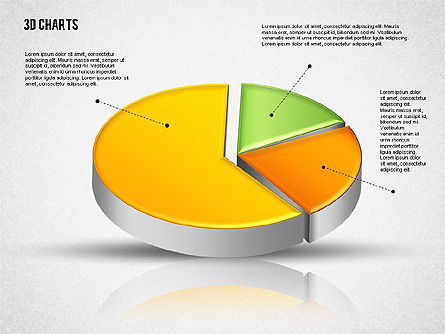Raccolta diagrammi 3d, Slide 7, 01839, Forme — PoweredTemplate.com