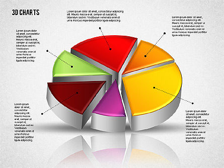 Raccolta diagrammi 3d, Slide 8, 01839, Forme — PoweredTemplate.com