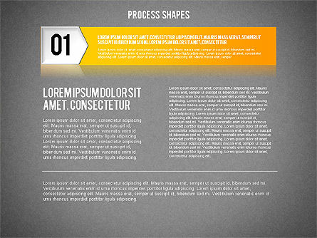 Stapsgewijs proces diagram, Dia 10, 01840, Procesdiagrammen — PoweredTemplate.com
