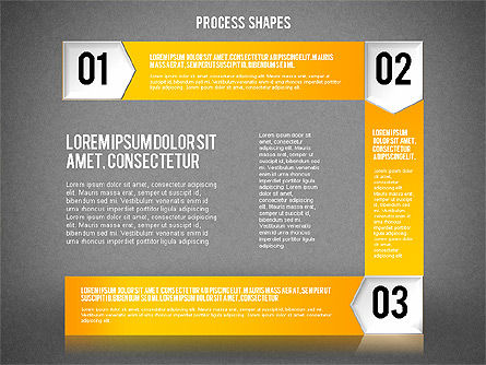 Schéma de processus étape par étape, Diapositive 12, 01840, Schémas de procédés — PoweredTemplate.com
