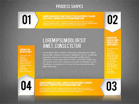 Schéma de processus étape par étape, Diapositive 13, 01840, Schémas de procédés — PoweredTemplate.com