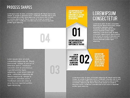Schéma de processus étape par étape, Diapositive 16, 01840, Schémas de procédés — PoweredTemplate.com
