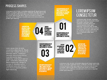 Schéma de processus étape par étape, Diapositive 18, 01840, Schémas de procédés — PoweredTemplate.com