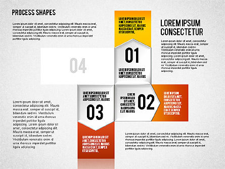 Schéma de processus étape par étape, Diapositive 8, 01840, Schémas de procédés — PoweredTemplate.com