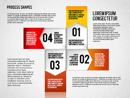Schéma de processus étape par étape, Diapositive 9, 01840, Schémas de procédés — PoweredTemplate.com