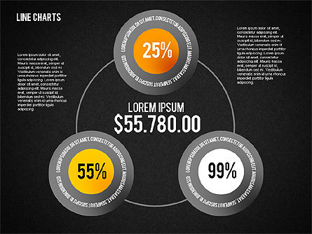 Gráficos redondos, Diapositiva 10, 01841, Modelos de negocios — PoweredTemplate.com