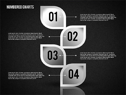 Formas numeradas en color gris, Diapositiva 11, 01842, Formas — PoweredTemplate.com