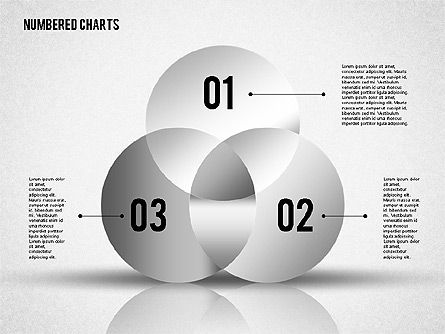 Formas numeradas en color gris, Diapositiva 5, 01842, Formas — PoweredTemplate.com