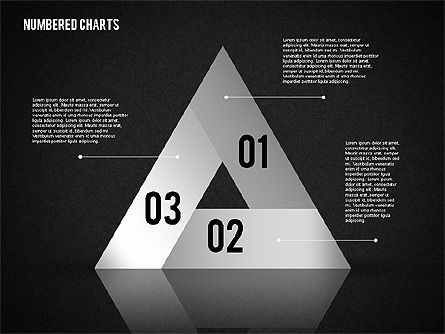Numbered Shapes in Gray Color, Slide 9, 01842, Shapes — PoweredTemplate.com
