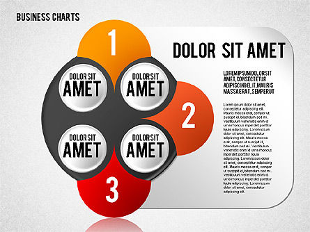 Schéma des étapes numérotées, Diapositive 3, 01843, Schémas d'étapes — PoweredTemplate.com