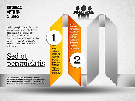 Options de planification Zigzag, Diapositive 2, 01845, Schémas d'étapes — PoweredTemplate.com