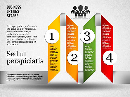 Options de planification Zigzag, Diapositive 4, 01845, Schémas d'étapes — PoweredTemplate.com