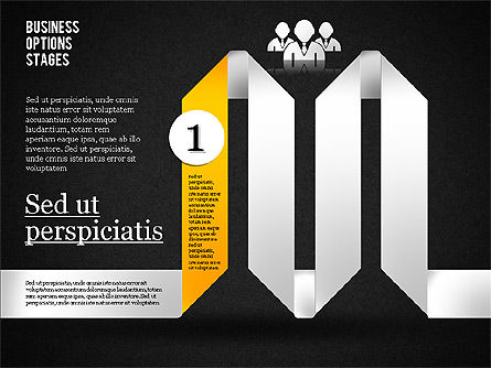 Options de planification Zigzag, Diapositive 9, 01845, Schémas d'étapes — PoweredTemplate.com