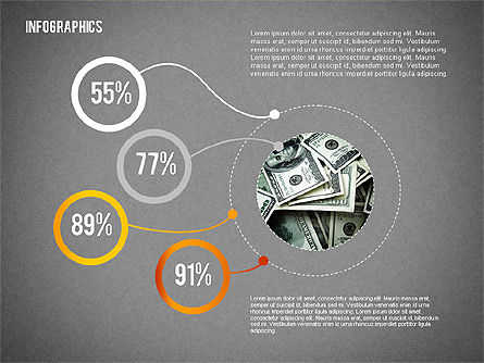 Presentatie infographics, Dia 10, 01846, Businessmodellen — PoweredTemplate.com