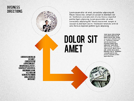 Verschillende keuzes diagram, PowerPoint-sjabloon, 01847, Procesdiagrammen — PoweredTemplate.com