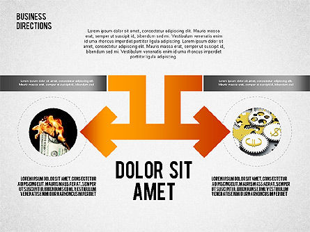 Diagramme de choix différent, Diapositive 2, 01847, Schémas de procédés — PoweredTemplate.com