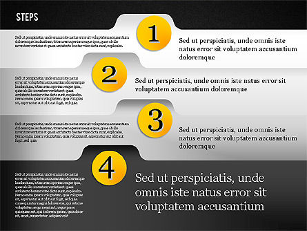 Options de style de dossier, Diapositive 16, 01849, Schémas d'étapes — PoweredTemplate.com