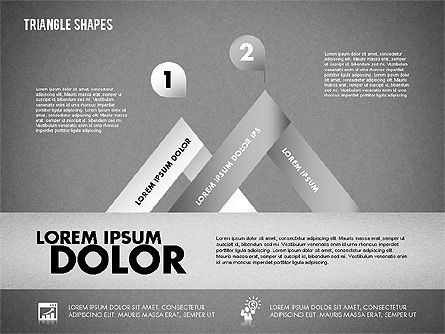 Diagramme des formes triangulaires, Diapositive 12, 01851, Modèles commerciaux — PoweredTemplate.com