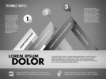 Diagramme des formes triangulaires, Diapositive 13, 01851, Modèles commerciaux — PoweredTemplate.com