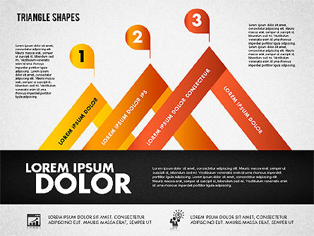 Triangle Shapes Diagram, Slide 5, 01851, Business Models — PoweredTemplate.com