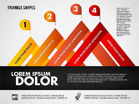 Diagramme des formes triangulaires, Diapositive 6, 01851, Modèles commerciaux — PoweredTemplate.com
