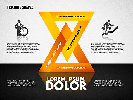 Diagrama de formas de triángulo, Diapositiva 7, 01851, Modelos de negocios — PoweredTemplate.com