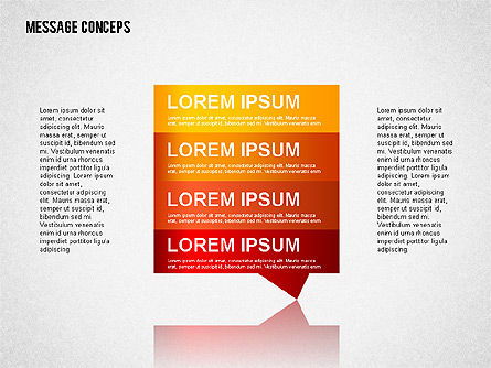 Formas de bolhas do discurso, Modelo do PowerPoint, 01853, Formas — PoweredTemplate.com