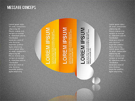 Speech Bubbles Shapes, Slide 10, 01853, Shapes — PoweredTemplate.com