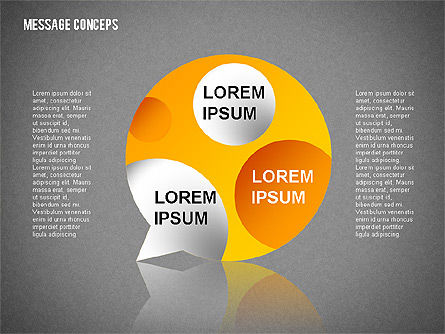 Formes de bulle de parole, Diapositive 11, 01853, Formes — PoweredTemplate.com