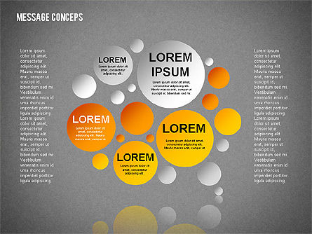 Formes de bulle de parole, Diapositive 14, 01853, Formes — PoweredTemplate.com