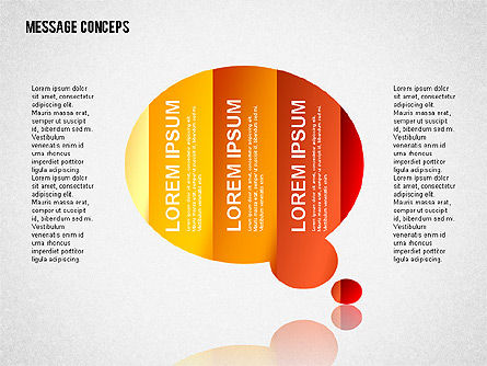Speech Bubbles Shapes, Slide 2, 01853, Shapes — PoweredTemplate.com