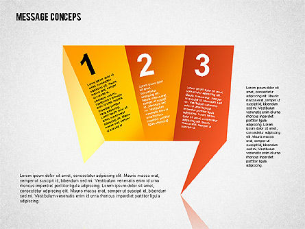 Speech Bubbles Shapes, Slide 7, 01853, Shapes — PoweredTemplate.com