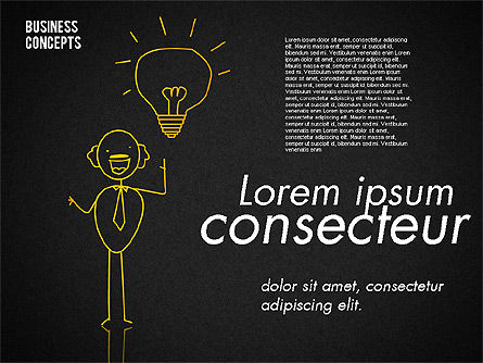 Colección Stickman, Diapositiva 15, 01854, Formas — PoweredTemplate.com