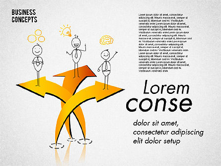 Collection Stickman, Diapositive 3, 01854, Formes — PoweredTemplate.com
