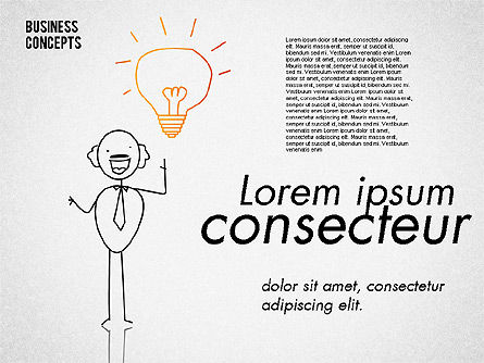Colección Stickman, Diapositiva 7, 01854, Formas — PoweredTemplate.com