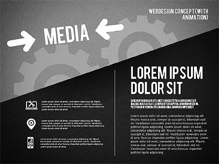 Webdesign Concept Diagram (with animation) , Slide 16, 01855, Business Models — PoweredTemplate.com