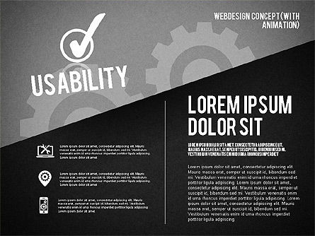 Webdesign Concept Diagram (with animation) , Slide 18, 01855, Business Models — PoweredTemplate.com