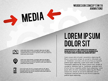 Webdesign Concept Diagram (with animation) , Slide 7, 01855, Business Models — PoweredTemplate.com