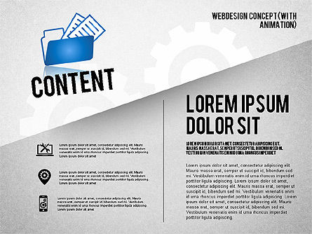 Webdesign Concept Diagram (with animation) , Slide 8, 01855, Business Models — PoweredTemplate.com