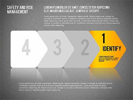 Sicherheits- und Risikomanagement-Diagramm, Folie 13, 01856, Prozessdiagramme — PoweredTemplate.com