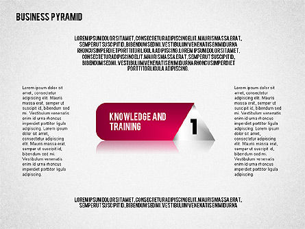 Diagramme pyramidal d'entreprise, Modele PowerPoint, 01857, Schémas d'étapes — PoweredTemplate.com