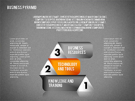 Diagrama de la pirámide de negocios, Diapositiva 11, 01857, Diagramas de la etapa — PoweredTemplate.com