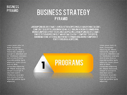 Diagrama da pirâmide de negócios, Deslizar 14, 01857, Diagramas de Etapas — PoweredTemplate.com